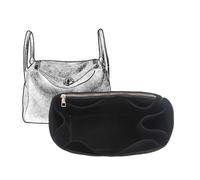 Bolsa organizadora Forrada, Bolsa organizadora, Bolsa de cosméticos portátil for Hermes Lindy(Black A,Lindy 26)