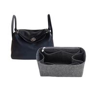 Bolsa organizadora Forrada, Bolsa organizadora, Bolsa de cosméticos portátil for Hermes Lindy(Gray A,Lindy 34)