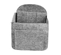 Bolsa Organizadora Multiusos de Fieltro Gris Claro Talla L Cremallera | Compartimento Central y Bolsillo Pequeño, Aislamiento Térmico y Acústico, Formato Portátil para Guardar Objetos