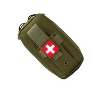Bolsa organizadora multiusos para emergencias, bolsa de transporte médico emergente para situaciones de respuesta inmediata, nailon terapéutico, Verde militar, Talla única, Mass Beauty