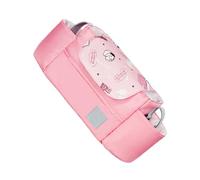 Bolsa Organizadora para Cochecito, Gran Capacidad Rosa | Oxford Cloth, Mantiene Accesorios Ordenados y Accesibles, Fácil de Fijar al Manillar para Mamá Nueva