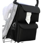 Bolsa organizadora para cochecito,Organizador para cochecito,Organizador de portavasos para cochecito de niño | Accesorio de almacenamiento para cochecito, bolsa de pañales Caddy para cochecito, coche