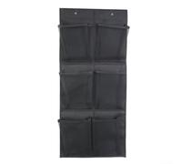 Bolsa organizadora para colgar en la puerta del hogar, tela no tejida, con múltiples bolsillos, circulación de aire, negro, blanco, gris, 76 x 35 cm, 3 unidades para dormitorio, baño, lavandería (es