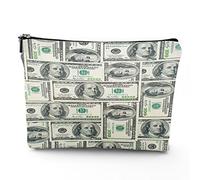 Bolsa organizadora para cosméticos, diseño de mapa de la isla, detalles del mapa del tesoro, retro, para bolso, bolsa de viaje con cremallera para mujer, color crema, Multicolor_17, Talla única,