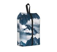 Bolsa organizadora unisex de paisaje con montañas y nubes, ligera, portátil, para vacaciones, 1 unidad, Talla única, Organizador de bolsas