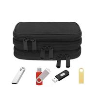 Bolsa organizadora USB - Ajuste de choque, soporte compacto para dispositivos flash | Zipper -USB -Schutzreisen mit Elastischen Netzfächern, USB -Halter -Aufbewahrungsbeutel für die Aufbewahrung