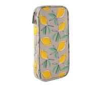 Bolsa organizadora vacía de agujas de tejer, material impermeable PA+PE, para ganchos de ganchillo y herramientas de costura, amarillo limón