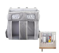Bolša Pañales Compartimentos - 50×44×16cm Organizador Cabecera | Tela Oxford Gran Capacidad Colgante Pared Estilo Europeo | Habitación Bebé Pañales Juguetes Ropa Cuna Orden