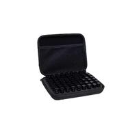 Bolsa para Aceites Esenciales Bolsa de Almacenamiento aceites Esenciales, Botella Miniatura Sencilla, Bolsa 63 Compartimentos, Aceite portátil(63 Grid 1-3ML Black)