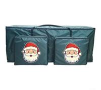 Bolsa para almacenamiento Árbol Navidad 210D Oxford Duradera(Green Santa Claus)