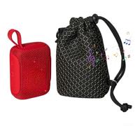 Bolsa para altavoz JBL Go 5: polvo de malla compacta para viajes, bolsa de almacenamiento antiarañazos con audio, 9 x 6 x 15 cm
