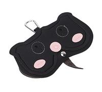 Bolsa para Anteojos, Bolsa de Almacenamiento para Gafas de Sol, Diseño Ultraligero de Cuero a Presión con Gancho para Niños Y Adultos(negro)