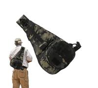 Bolsa para aparejos de pesca, bolsa para aparejos de pesca - Bolsa de aparejos Soporte de equipo impermeable para exteriores - Mochila para herramientas de pesca con eslinga y soporte para caña para v