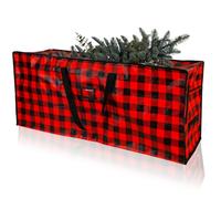 Bolsa para Árbol de Navidad Tartán Bolsa para Guardar El Árbol de Navidad Impermeable Bolsa de Almacenamiento para 7.5 ft árbol Navidad Artificial Desmontado Bolsa de Transporte para árbol de Navidad