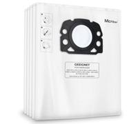 Bolsa para aspiradora McFilter 10, para Kärcher WD4, WD5, WD6, MV4, MV5 y MV6; alternativa a la bolsa de filtro de vellón Kärcher KFI 487-2.863-006.0 para aspiradoras multiuso - tipo de bolsa KA 33