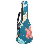 Bolsa para bajo de 40 y 41 pulgadas, correa de hombro ajustable doble, bolsa de concierto para guitarra acústica, funda para guitarra, tela Oxford impermeable, esponja gruesa, alas de galaxia de