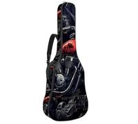 Bolsa para bajo de 40 y 41 pulgadas, correa de hombro ajustable doble, bolsa de concierto para guitarra acústica, funda impermeable de tela Oxford gruesa, esponja gruesa, motocicleta fresca 55, Cool