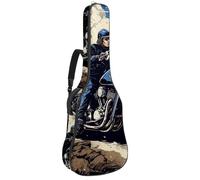Bolsa para bajo de 40 y 41 pulgadas, correa de hombro ajustable doble, bolsa de concierto para guitarra acústica, funda impermeable de tela Oxford gruesa, esponja gruesa, motocicleta fresca 49, Cool