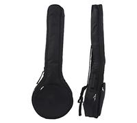 Bolsa para Banjo, Tela Oxford Resistente Al Agua Y Duradera, Diseño de Correa Lateral, Bolsas para Conciertos de Banjo Negras, Bolsillo Frontal Grande para Guardar Instrumentos