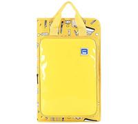 Bolsa para baquetas con bolsillo, mazos de hasta 12 pares, gran capacidad, soporte para baquetas (amarillo)