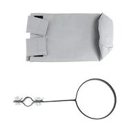 Bolsa para baquetas de tambor, soporte para baquetas, bolsa impermeable para baquetas de buey, bolsa de tela Ford, soporte de 26 cm para baterías, fundas y fundas (WH04 gris)
