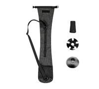 Bolsa para bastón de senderismo, bolsa de almacenamiento de nailon impermeable, correa larga para montañismo, mochilero, camping, escalada, 29.13 x 7.09 pulgadas, color negro
