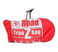 Bolsa para bicicletas TranZbag ROAD, protección para el transporte de ruedas de 28″ (para ruedas de cross y grava, plegable, requiere un espacio mínimo, correa para el hombro, doble cremallera), rojo