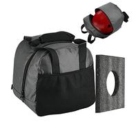 Bolsa para bola de bolos individual, bolsa para bolsa de bolos con 1 bola - Bolsa de bolos con soporte acolchado, accesorios de bolos, bolsa Tote con bolsillo de red, contiene bola de