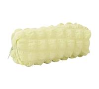 Bolsa para bolígrafos, bonita bolsa de papelería de gran capacidad, estuche para lápices, maquillaje, suministros escolares para estudiantes, estuche de gran capacidad, bonito bolígrafo, Amarillo