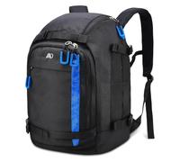 Bolsa para botas de esquí, mochila de viaje de nailon 1680D impermeable para botas de esquí, casco de esquí, gafas, guantes, ropa y accesorios de equipo de esquí para hombres, mujeres y jóvenes, color