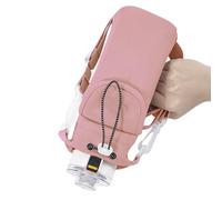 Bolsa para botella de agua, bolsa de hombro portátil para todo tipo de clima con bolsillo lateral para gimnasio, senderismo, escuela, caminar, camping, viajes, transporte ligero con tela resistente y