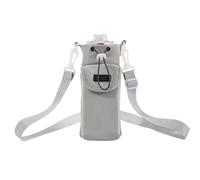 Bolsa para botella de agua con bolsillo para teléfono, soporte para botella de agua con correa, funda aislada para botella de agua con correa para la mano y el hombro, funda para botella Agu