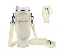 Bolsa Para Botella De Agua Con Correa Para El Hombro De 1 Pieza, Bolsa Para Botella De Agua Con Bolsillo Para Teléfono, Bolsa Para Botella De Agua Portátil, Viajar Y Caminar (Color Albaricoque)