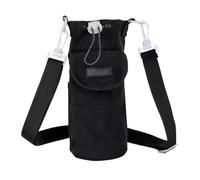 Bolsa para botella de agua, portabotellas con correa, portátil, multifunción, ajustable, correa de hombro, bolsa de transporte de agua, soporte para botella de agua con correa para senderismo, viajes,