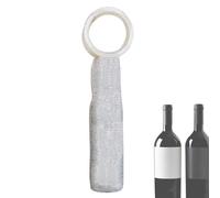 Bolsa para botellas de vino - Bolsa de copa brillante tejida a mano, bolsa de viaje protectora para botella de vino, bolsa de vino espumosa | Bolsa de vino de malla elástica con brillantes brillantes