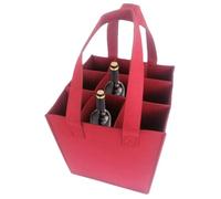 Bolsa para botellas de vino - Bolsa de vino aislada e impermeable para 9 botellas de viaje | Bolsa de viaje de vino, portabotellas portátil, bolsa con P, bolsa de transporte de vino, vino, rojo, ver