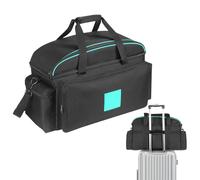 Bolsa para cables de DJ con separadores ajustables, bolsa de equipo de músico de alta capacidad, bolsa protectora para cables de sonido y equipo, bolsa de almacenamiento de base acolchada desmontable
