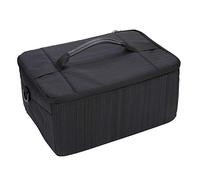 Bolsa para Cámara con Inserciones, Bolsa con Asa de Partición Transpirable a Prueba de Golpes, Funda para Lente (Black)