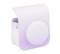 Bolsa para Cámara, Estuche para Cámara Instantánea, Protector de Cuero de PU, Color Degradado Suave para Instax Mini 12 (Púrpura)