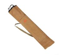 Bolsa para caña de pescar de lona impermeable duradera con diseño plegable y cierre elástico para un transporte seguro y cómodo (marrón, 1,2 m)