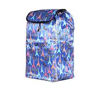 Bolsa para carrito de la compra, bolsa cambiadora de tela Oxford impermeable, bolsa de almacenamiento portátil plegable extraíble, gran capacidad de 68 L, 7 colores (color: B) (B) (A)