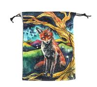 Bolsa para cartas de tarot - 13 x 18 cm, bolsa de terciopelo para joyas con cordón, soporte para tarjetas de tarot para suministros de adivinación del destino, mazos de oráculo, runas, dados, solución