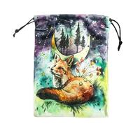 Bolsa para cartas de tarot - 13 x 18 cm, bolsa de terciopelo para joyas con cordón, soporte para tarjetas de tarot para suministros de adivinación del destino, mazos de oráculo, runas, dados, solución
