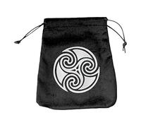 Bolsa para cartas de tarot, bolsa de terciopelo suave de lino para dados, varios patrones con cordón, soporte para tarjetas de tarot, bolsa de joyería ampliamente utilizada para barajas de tarotcartas