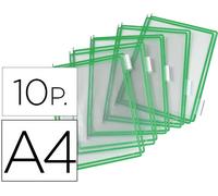 Bolsa Para Catálogo Din A4 Con Pivotes Verdes Pack De 10 Unidades - TARIFOLD