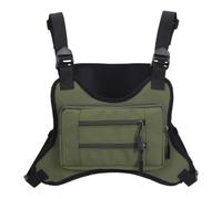 Bolsa para chaleco para correr: mochila ligera impermeable para el pecho, bolsa de almacenamiento ajustable y transpirable para teléfono y artículos esenciales, equipo deportivo al aire libre para sen