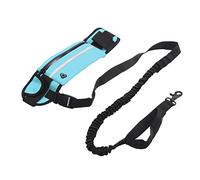 Bolsa para Cinturón con Correa para Correr para Perros, Manos Libres Seguras Cintura Reutilizable Correa para Correr para Mascotas Bolsillo Desmontable Flexible con Cremallera para Suministros para