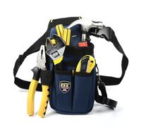Bolsa para cinturón de herramientas, bolsa de herramientas de bolsillo de lona, bolsa de herramientas profesional pesada, bolsa de almacenamiento, llave inglesa, organizador de lona para electricista