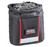 Bolsa para clavos, resistente y portátil, ideal para almacenamiento y organización de herramientas en trabajos de carpintería.