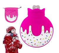 Bolsa para compresas calientes, bolsa de agua caliente | Bolsa de agua caliente con diseño de donut,Calentador de pies desmontable para niños, buen sellado para los niños para el invierno